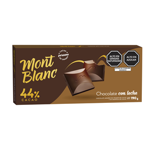 Chocolate Montblanc Leche 44% de Cacao 190g