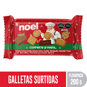 Galleta Navidad Noel Plegadiza 200g - Caja tipo regalo
