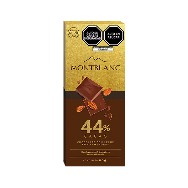 Chocolate Montblanc Almendras 44 de Cacao 80g Tienda Chocolates